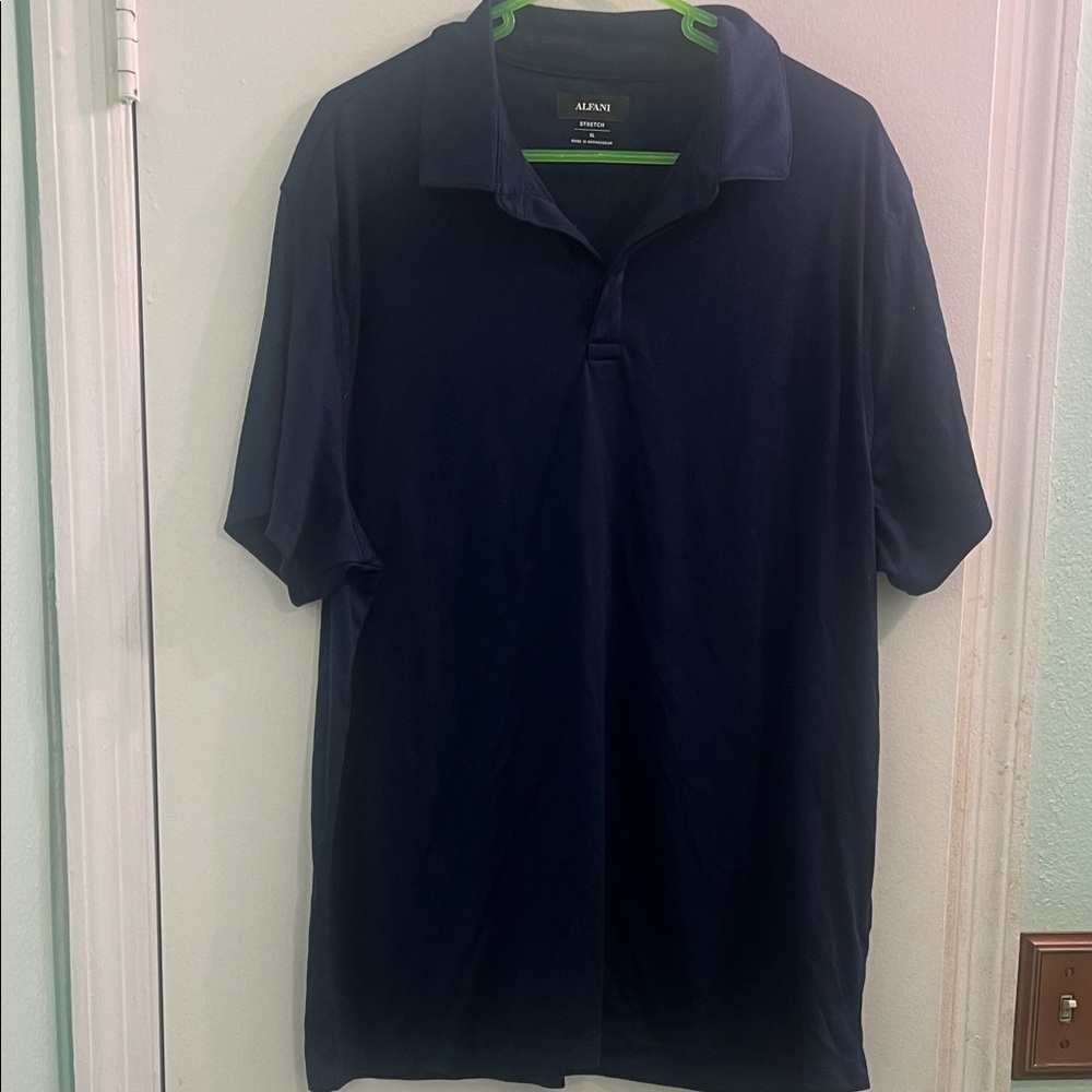 Alfani Men's Dark Blue Polo Shirt